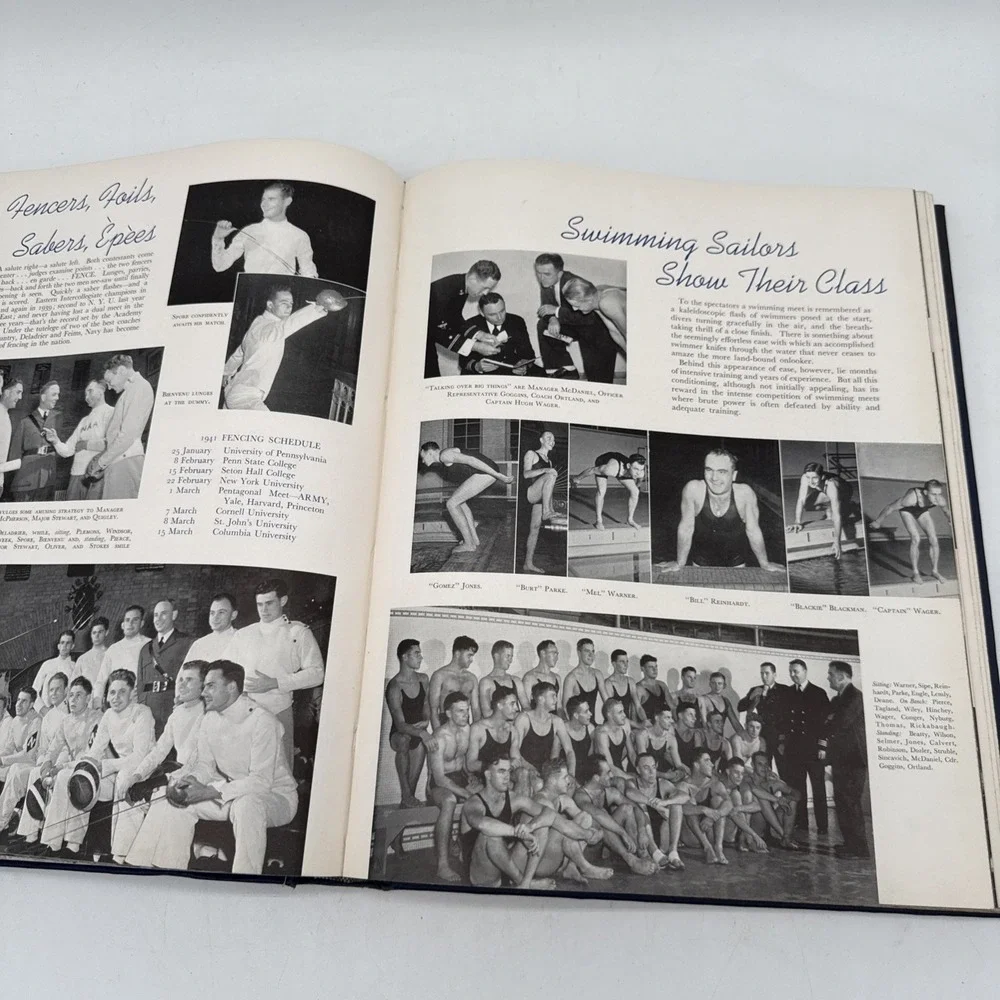 Vintage 1941 United States Naval Academy Lucky Bag Yearbook